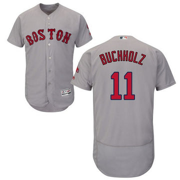 Clay Buchholz Boston Red Sox gray jersey