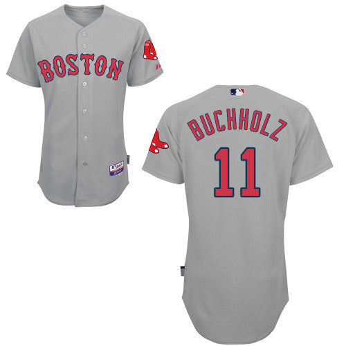Clay Buchholz Boston Red Sox grey jersey