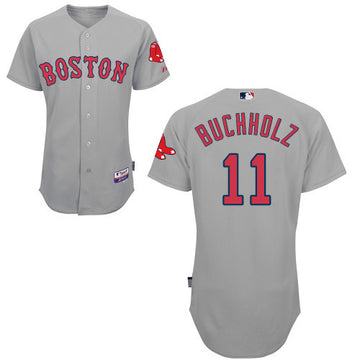 Clay Buchholz Boston Red Sox grey jersey