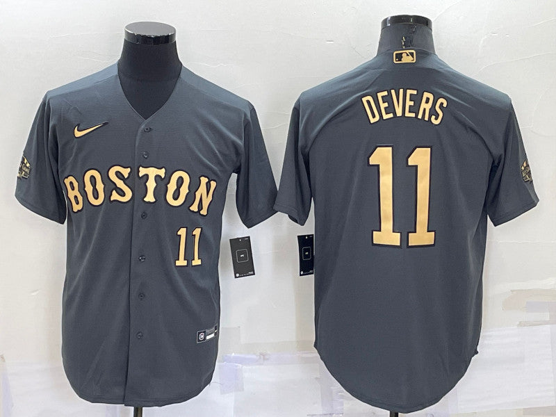 Rafael Devers Boston Red Sox charcoal All-Star jersey