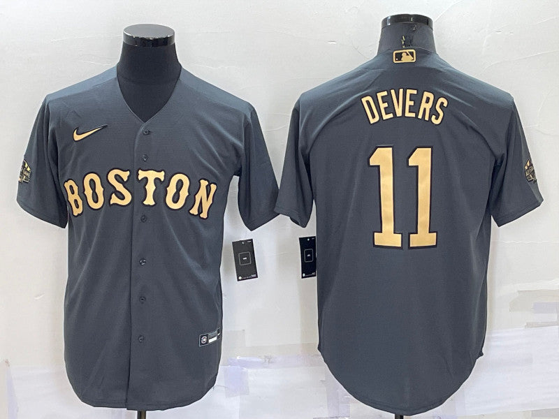 Rafael Devers Boston Red Sox charcoal All-Star jersey