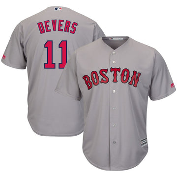 Rafael Devers Boston Red Sox gray jersey
