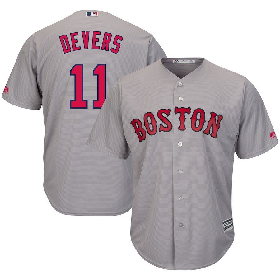 Rafael Devers Boston Red Sox gray jersey