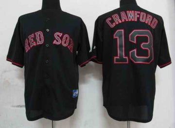 Crawford Boston Red Sox black Fashion jersey