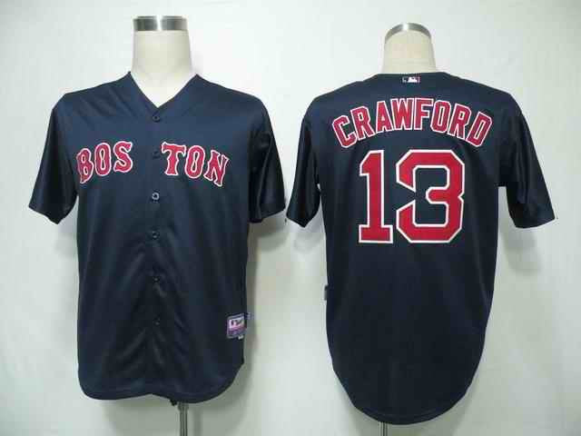 Crawford Boston Red Sox blue jersey