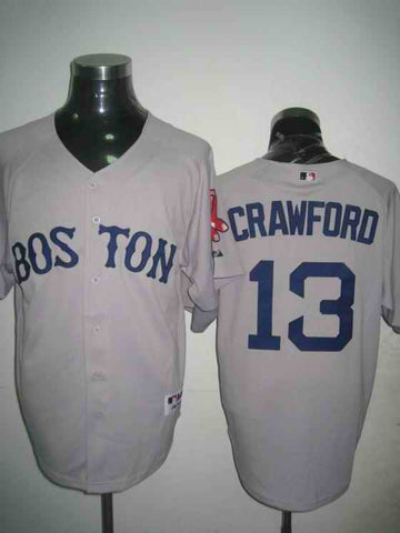 Crawford Boston Red Sox grey jersey