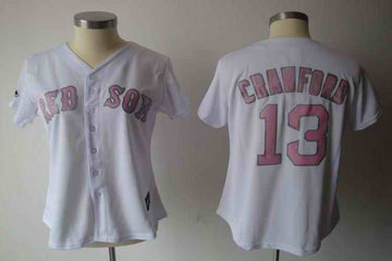 Crawford White Boston Red Sox pink jersey