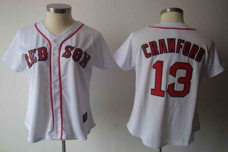 Crawford White Boston Red Sox red jersey