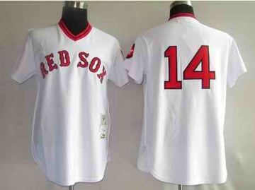 Jim Rice Boston Red Sox white Throwback jersey