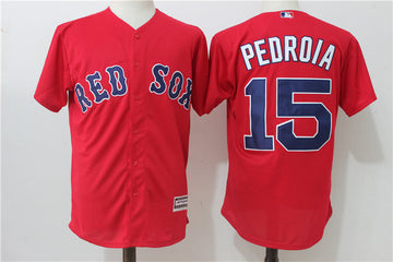 Dustin Pedroia Boston Red Sox red jersey