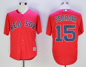 Dustin Pedroia Boston Red Sox red jersey