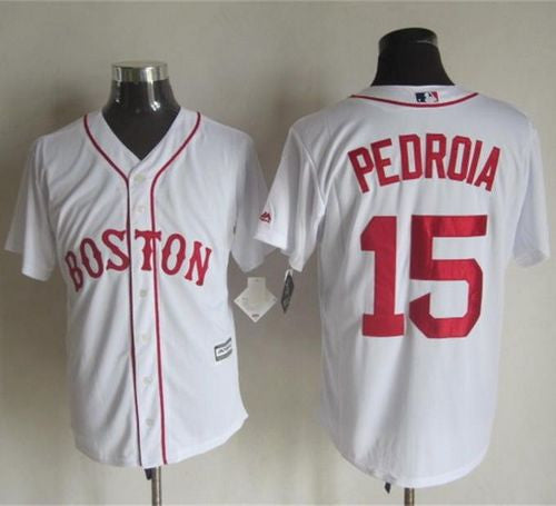 Dustin Pedroia Boston Red Sox white Alternate jersey