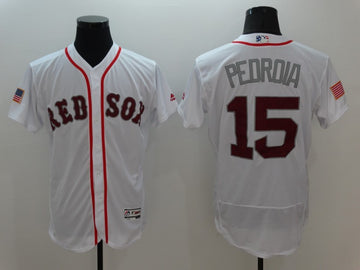 Dustin Pedroia Boston Red Sox white Fashion jersey