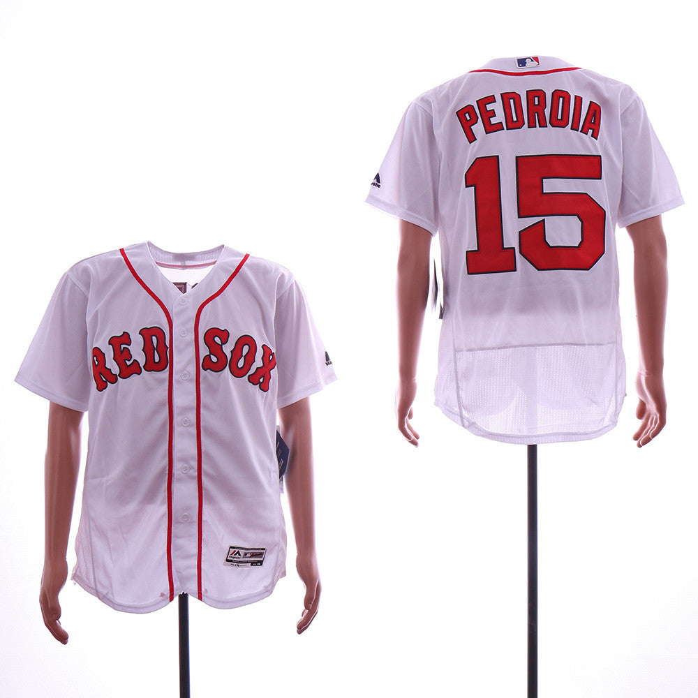 Dustin Pedroia Boston Red Sox white jersey