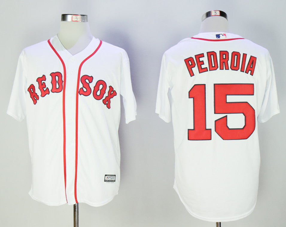 Dustin Pedroia Boston Red Sox white jersey