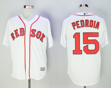 Dustin Pedroia Boston Red Sox white jersey