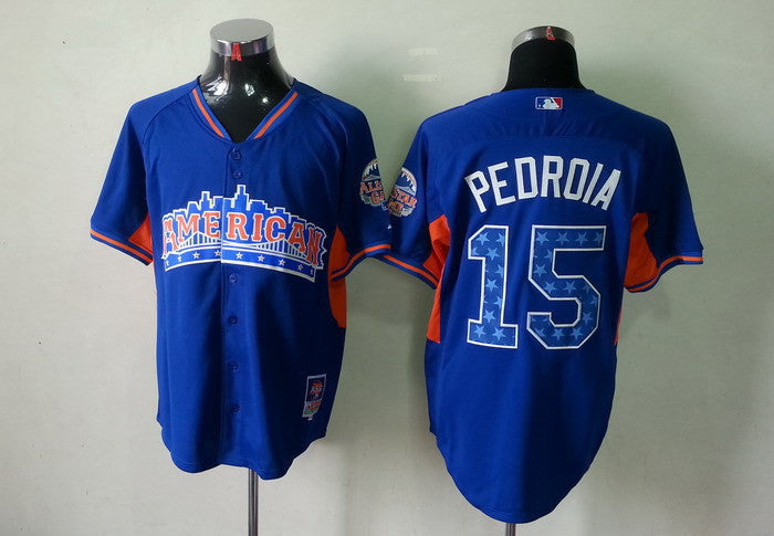 Pedroia Boston Red Sox blue jersey