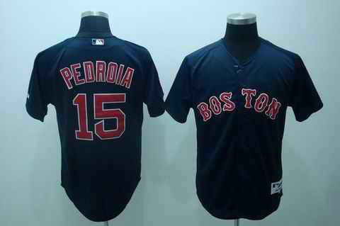 Pedroia Boston Red Sox blue jersey