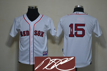 Pedroia Boston Red Sox white jersey