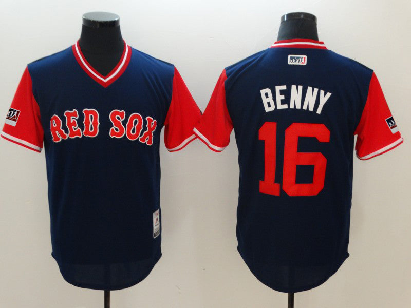 Andrew Benintendi Benny Boston Red Sox navy Authentic jersey