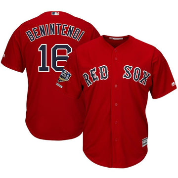 Andrew Benintendi Boston Red Sox scarlet Alternate jersey