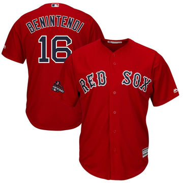 Andrew Benintendi Boston Red Sox scarlet jersey