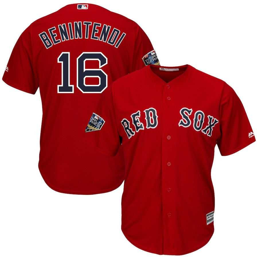 Andrew Benintendi Boston Red Sox scarlet jersey