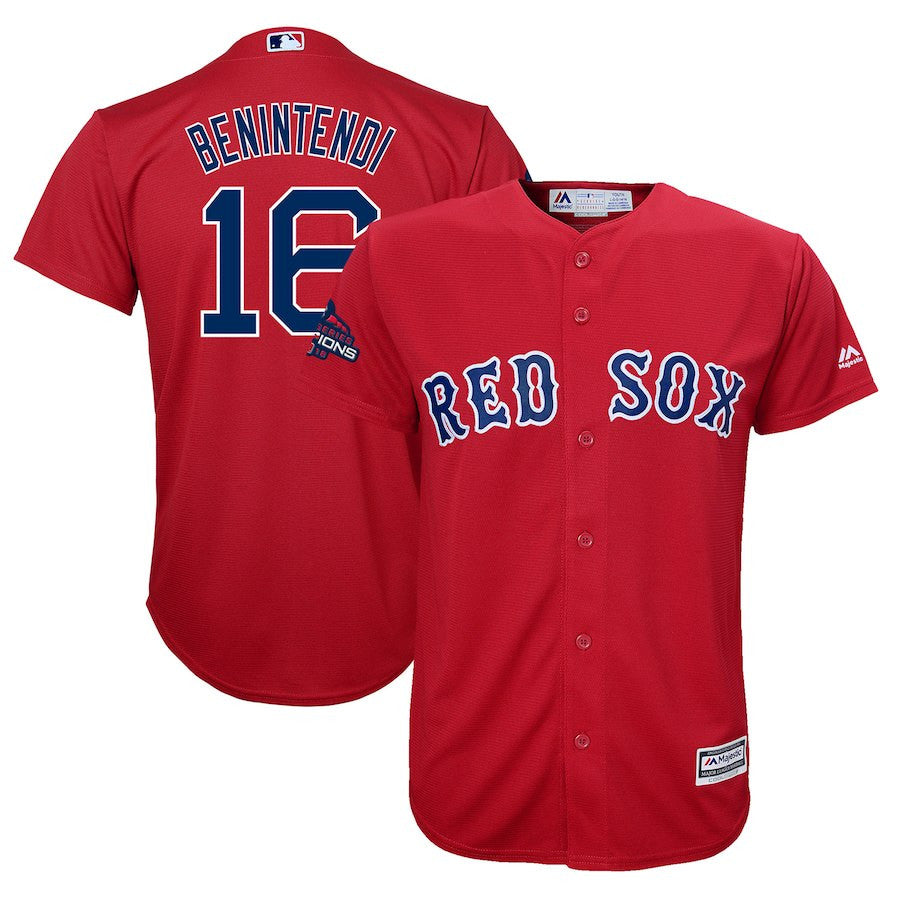 Andrew Benintendi Boston Red Sox scarlet jersey