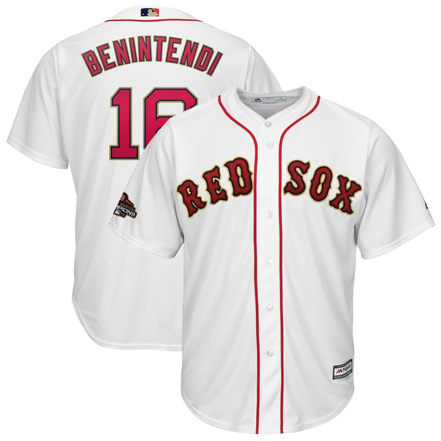 Andrew Benintendi Boston Red Sox white jersey