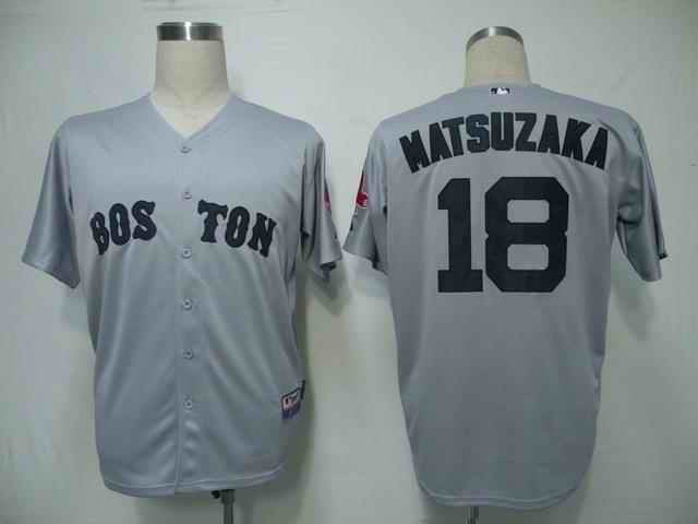 Daisuke Matsuzaka Boston Red Sox grey jersey