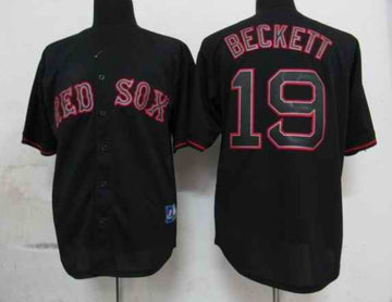 Beckett Boston Red Sox black Fashion jersey
