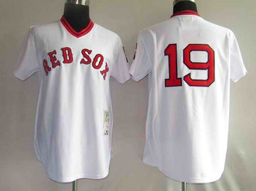 Beckett Boston Red Sox white Throwback jersey
