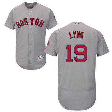 Fred Lynn Boston Red Sox gray jersey