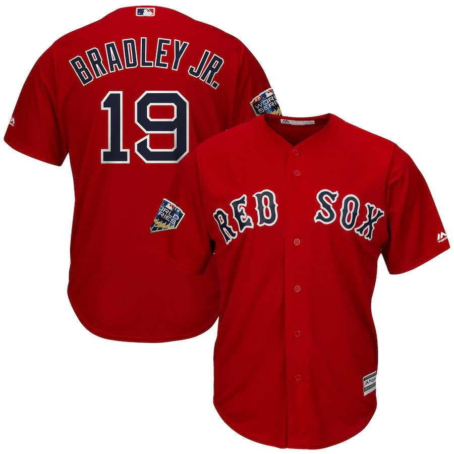 Jackie Bradley Jr Boston Red Sox scarlet jersey