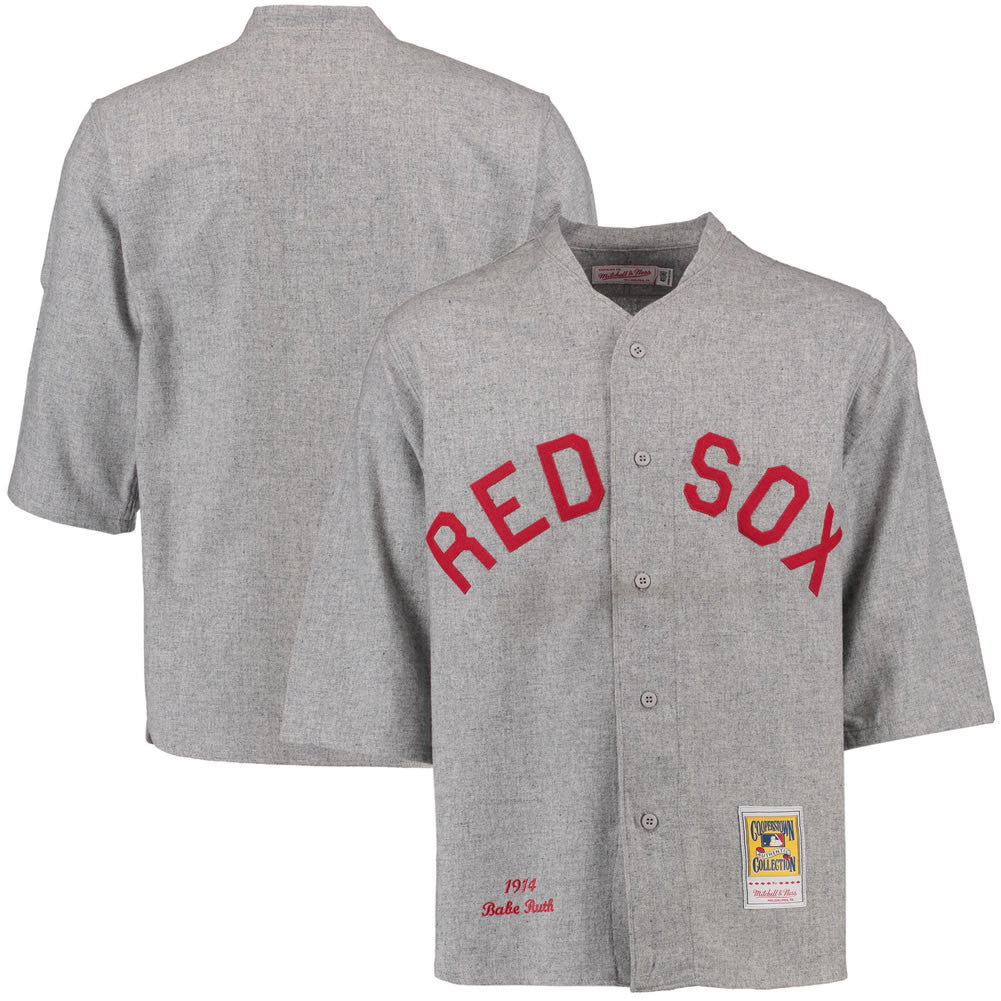 Boston Red Sox grey Throwback jersey