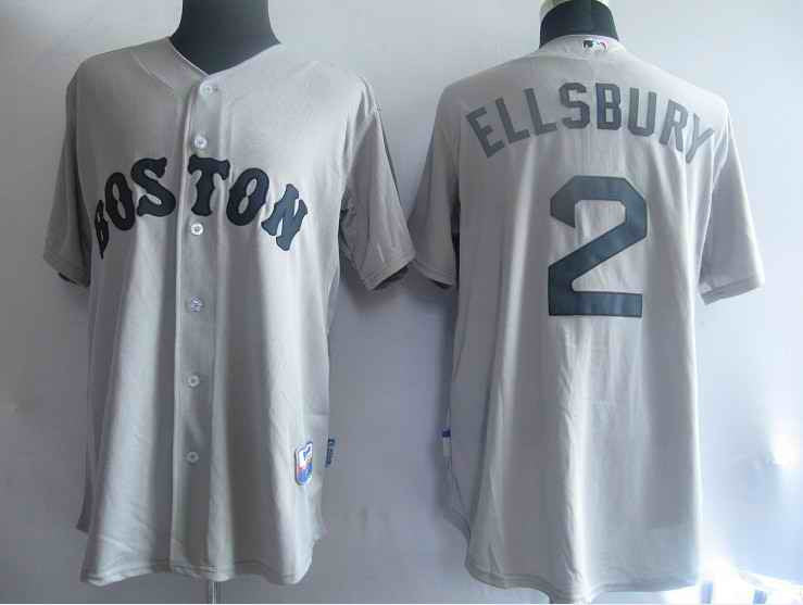 Jacoby Ellsbury Boston Red Sox grey jersey