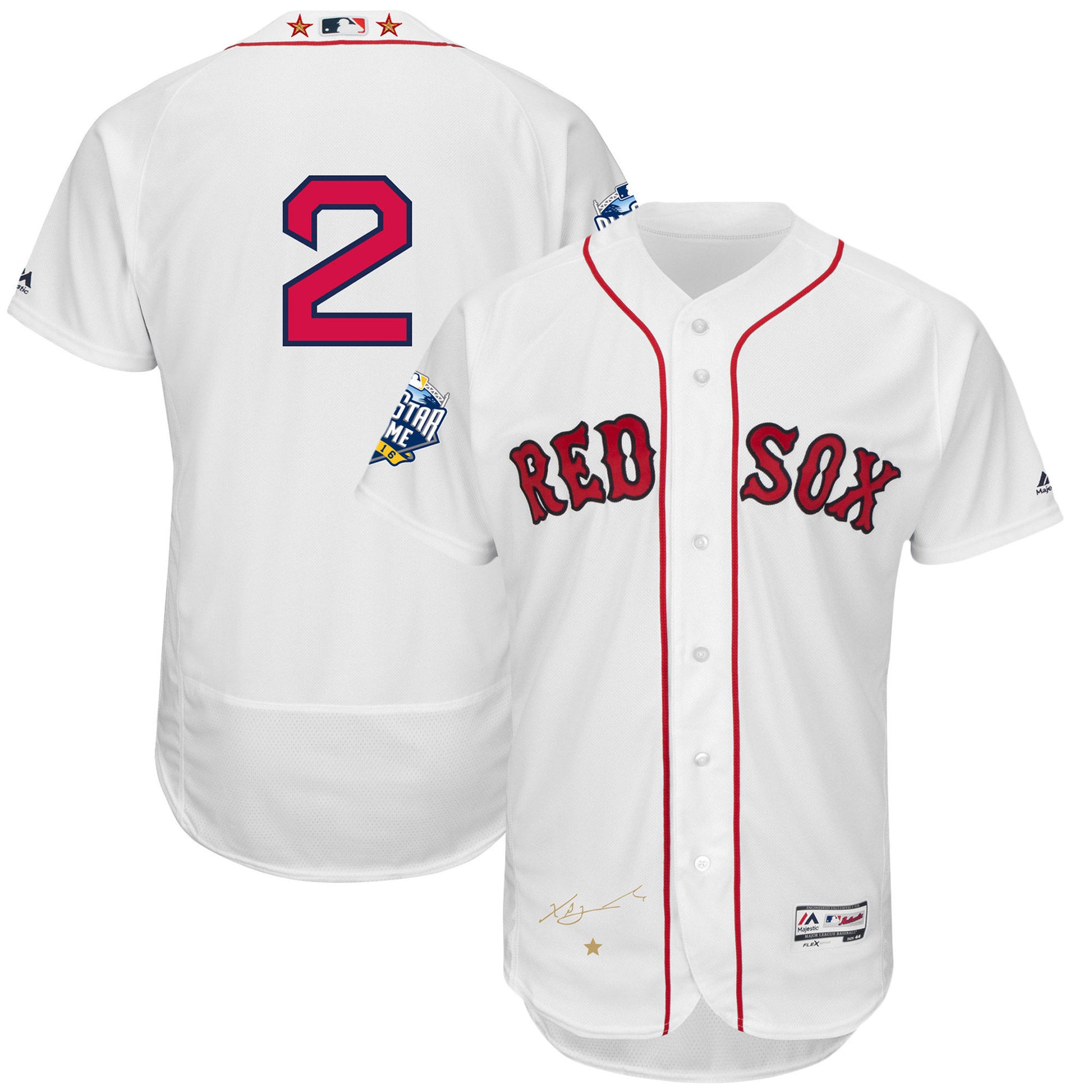 Xander Bogaerts Boston Red Sox white All-Star jersey