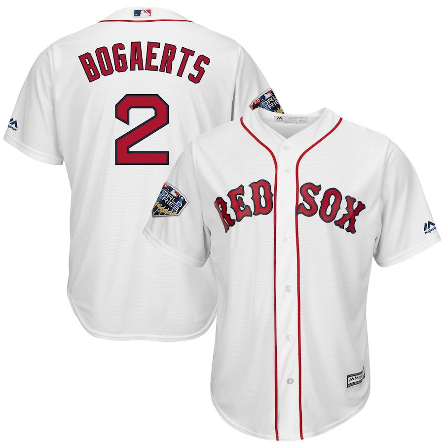 Xander Bogaerts Boston Red Sox white jersey