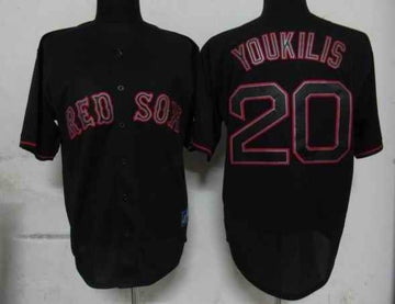 Youkilis Boston Red Sox black Fashion jersey