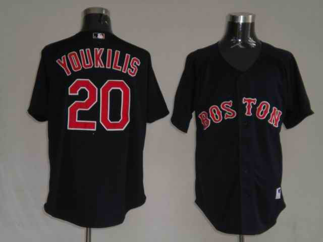 Youkilis Boston Red Sox black jersey
