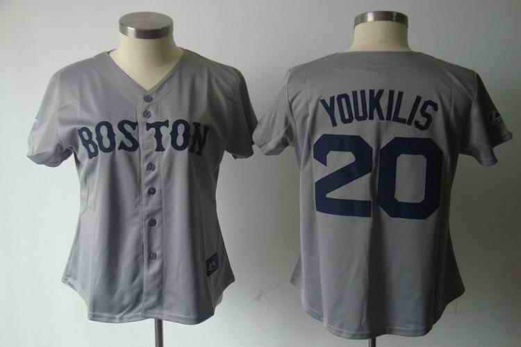 Youkilis Boston Red Sox grey jersey