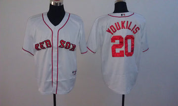 Youkilis Boston Red Sox white jersey