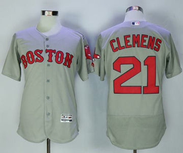 Roger Clemens Boston Red Sox grey Authentic jersey