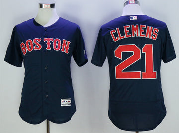 Roger Clemens Boston Red Sox navy jersey