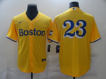 Boston Red Sox gold City Connect jersey
