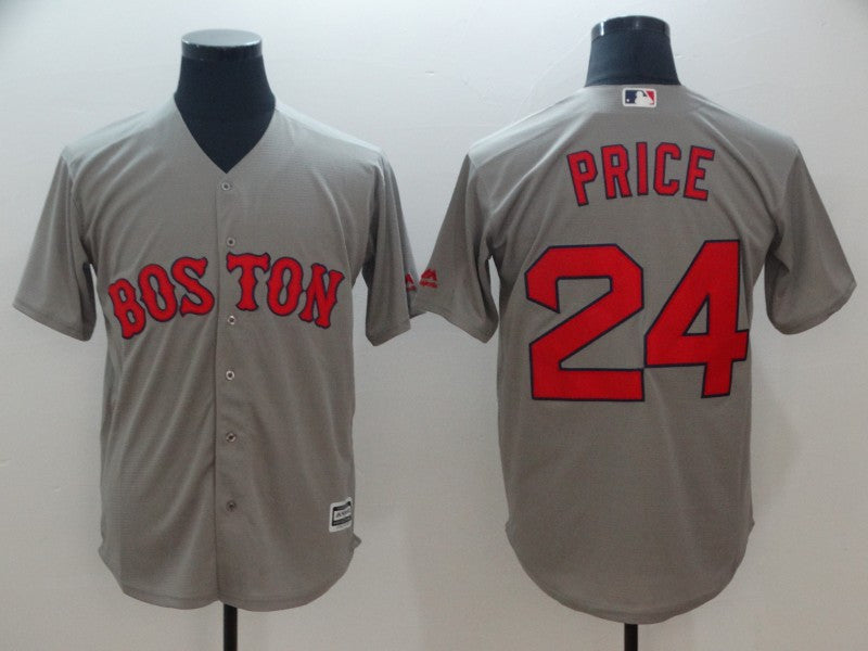 David Price Boston Red Sox gray jersey
