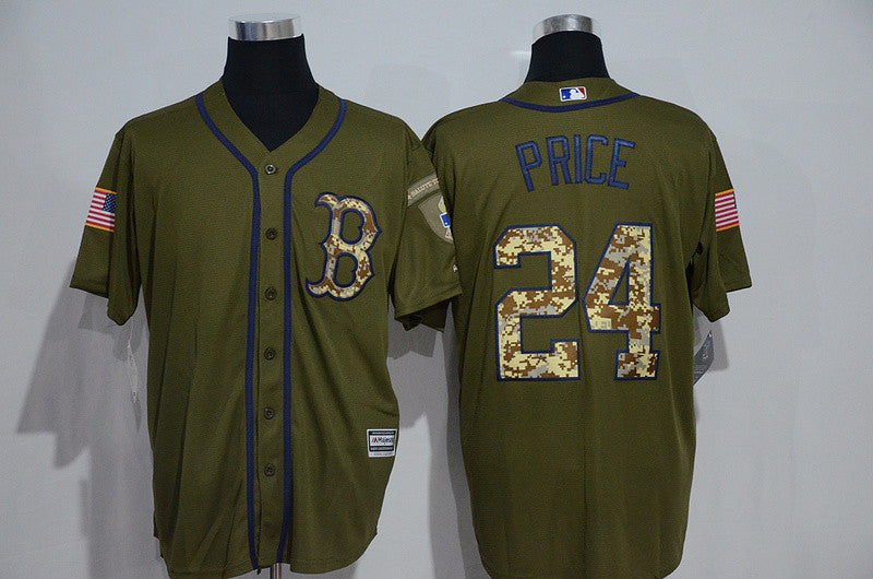 David Price Boston Red Sox olive jersey