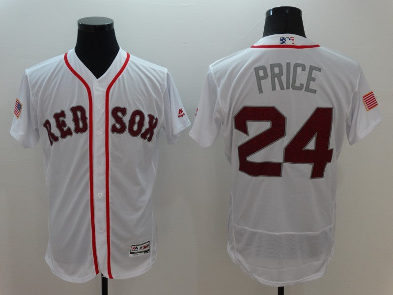 David Price Boston Red Sox white Fashion jersey