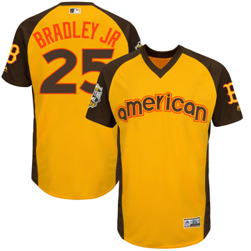 Jackie Bradley Jr Boston Red Sox yellow All-Star jersey