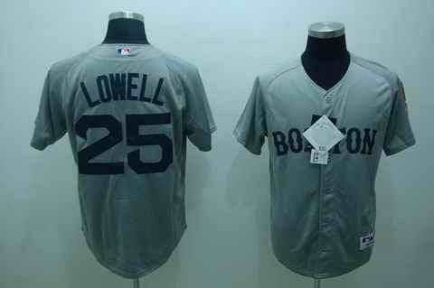 Lowell Boston Red Sox grey jersey